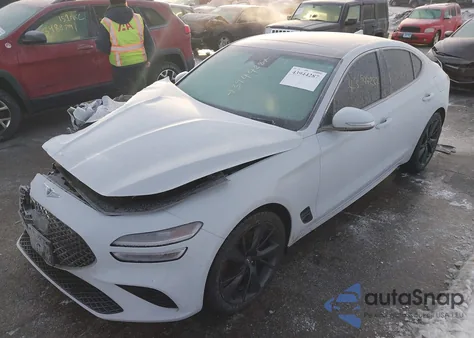 2022 Genesis G70 3.3T Awd z USA, uszkodzony, nr VIN KMTG54TE4NU081746